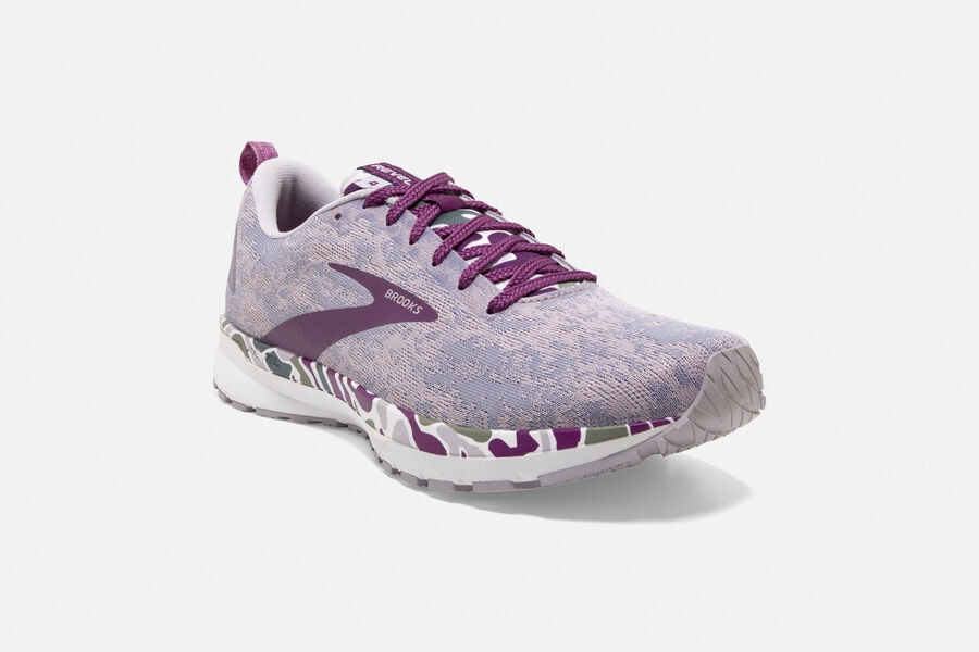 Brooks Indonesia Revel 4 Road Running Shoes Womens - Purple/White - 40GYAVRKJ